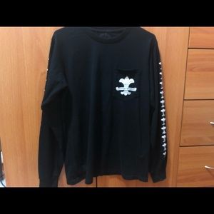Unisex Chrome Hearts Black long sleeves shirt